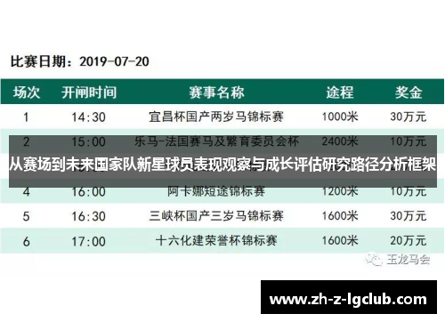 从赛场到未来国家队新星球员表现观察与成长评估研究路径分析框架
